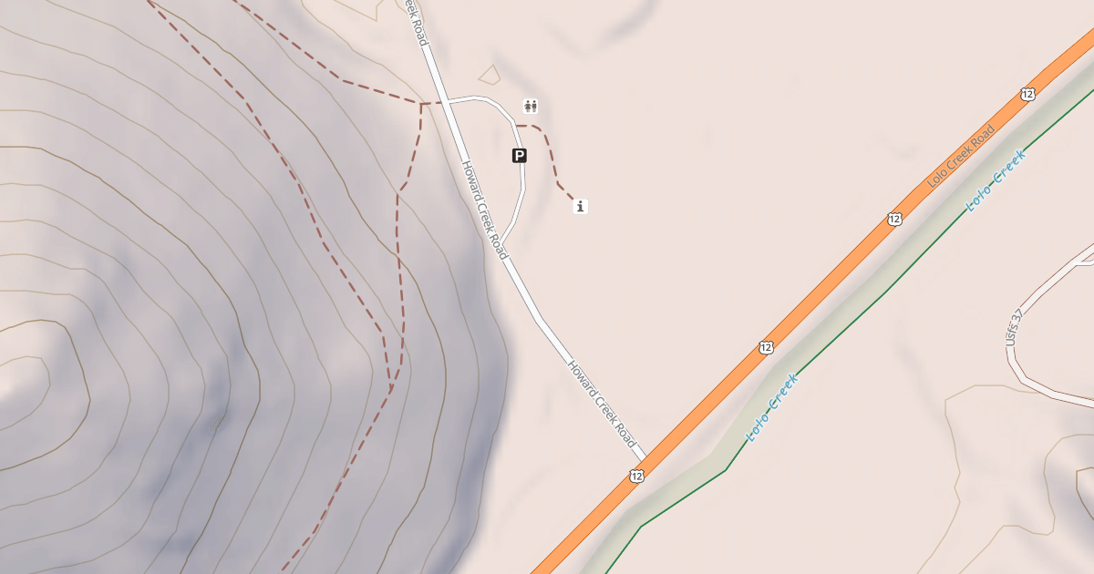 Map preview of HOWARD CREEK
