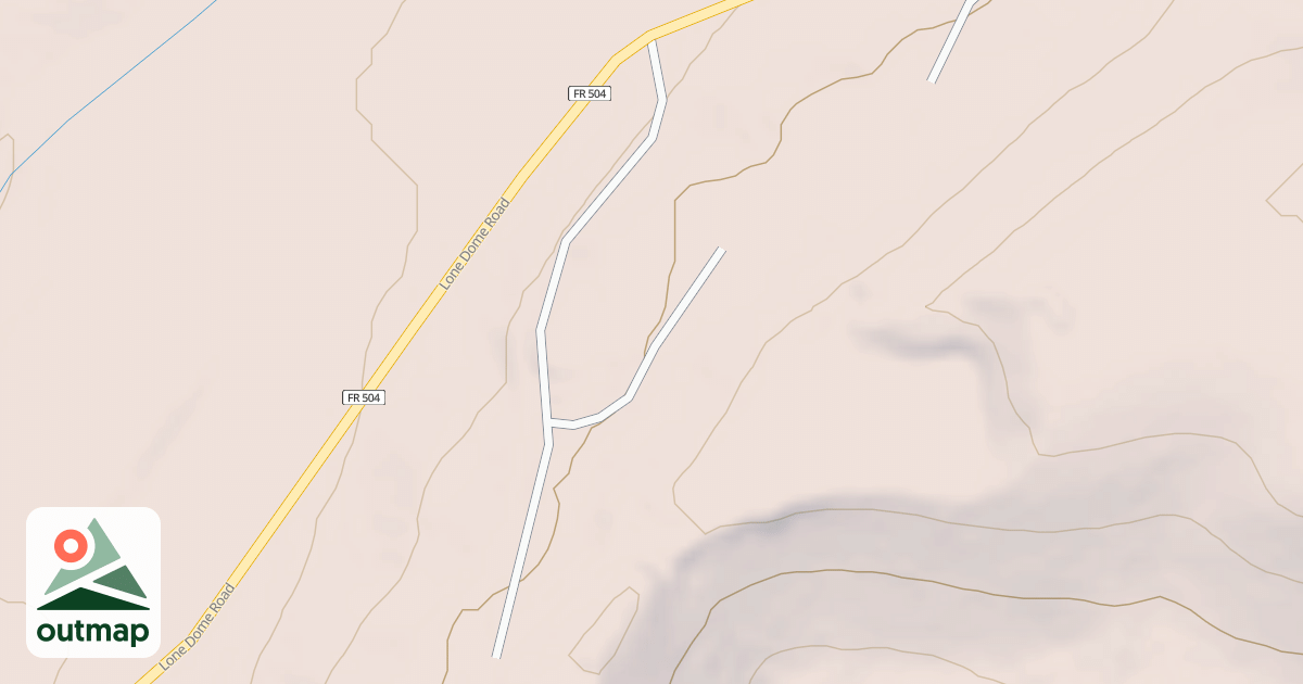 Map of LONE DOME C