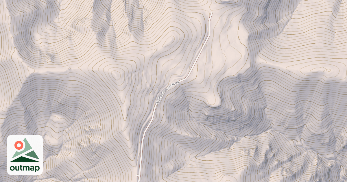Map of Coffee Peak