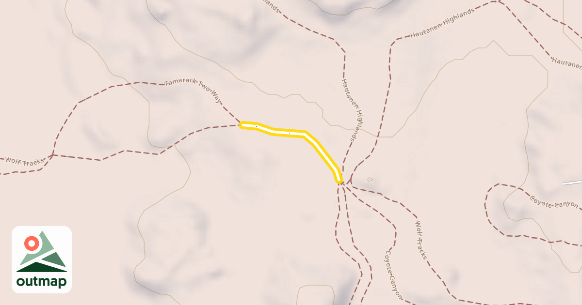 Map of Tamarack Two-Way