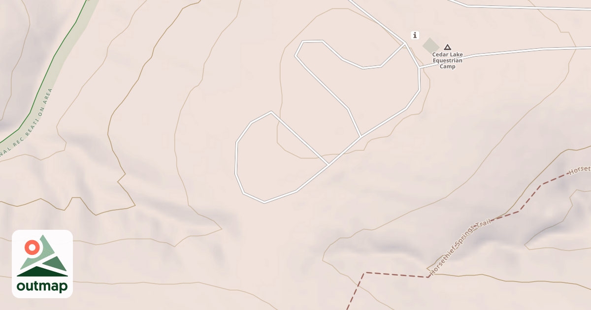 Map of CEDAR LAKE EQUESTRIAN LOOP G