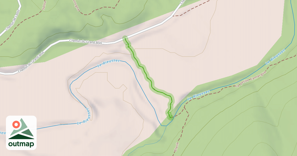 Map of Back door to Frigoulet