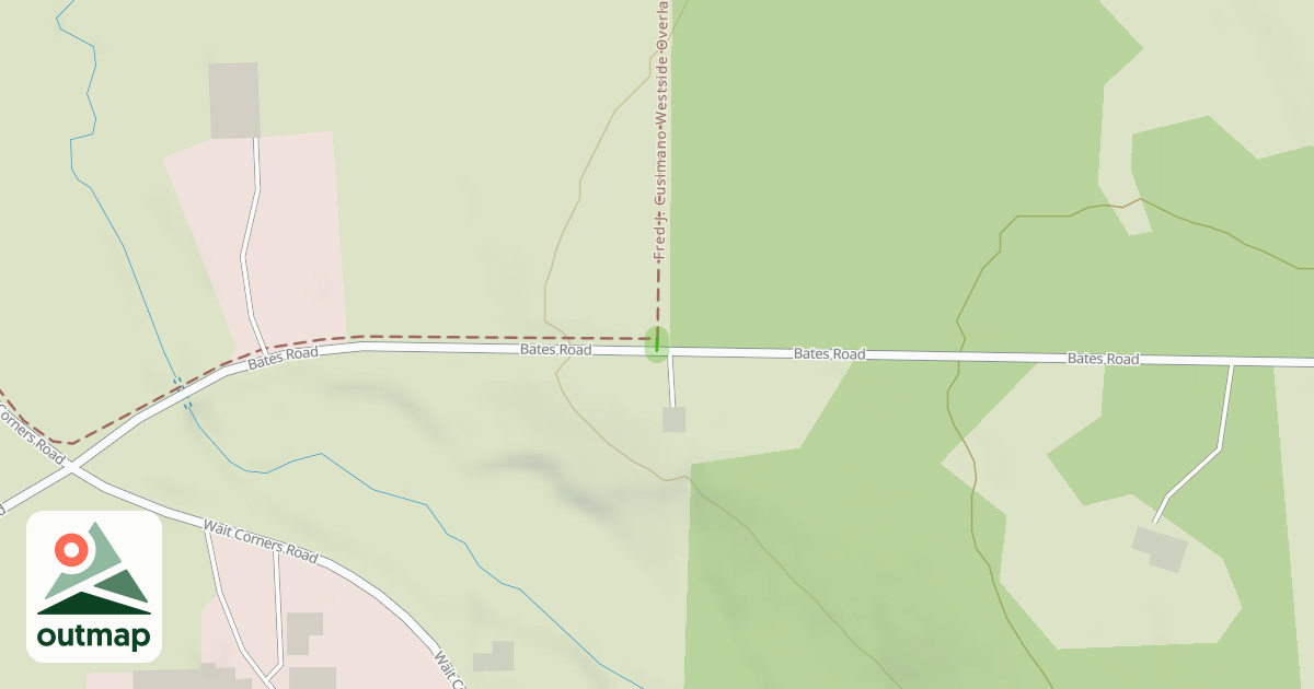 Map of Fred J. Cusimano Westside Overland Trail
