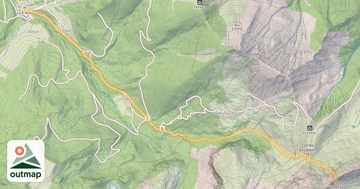 Map of Haut de la Cheminée — La Chèvrerie