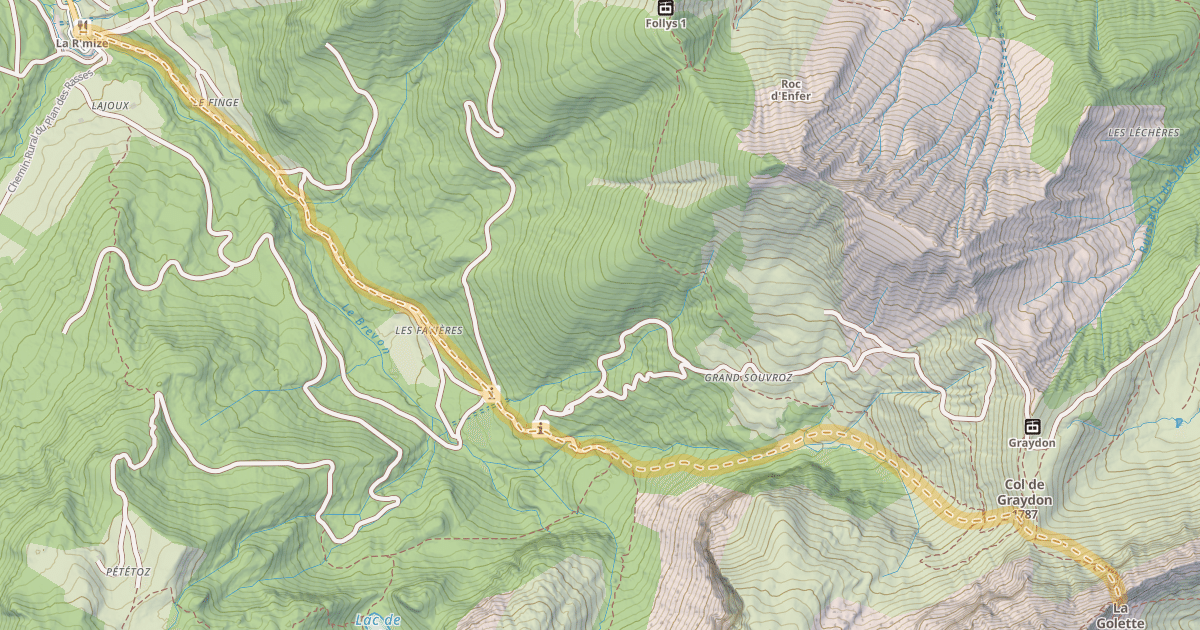Map preview of Haut de la Cheminée — La Chèvrerie