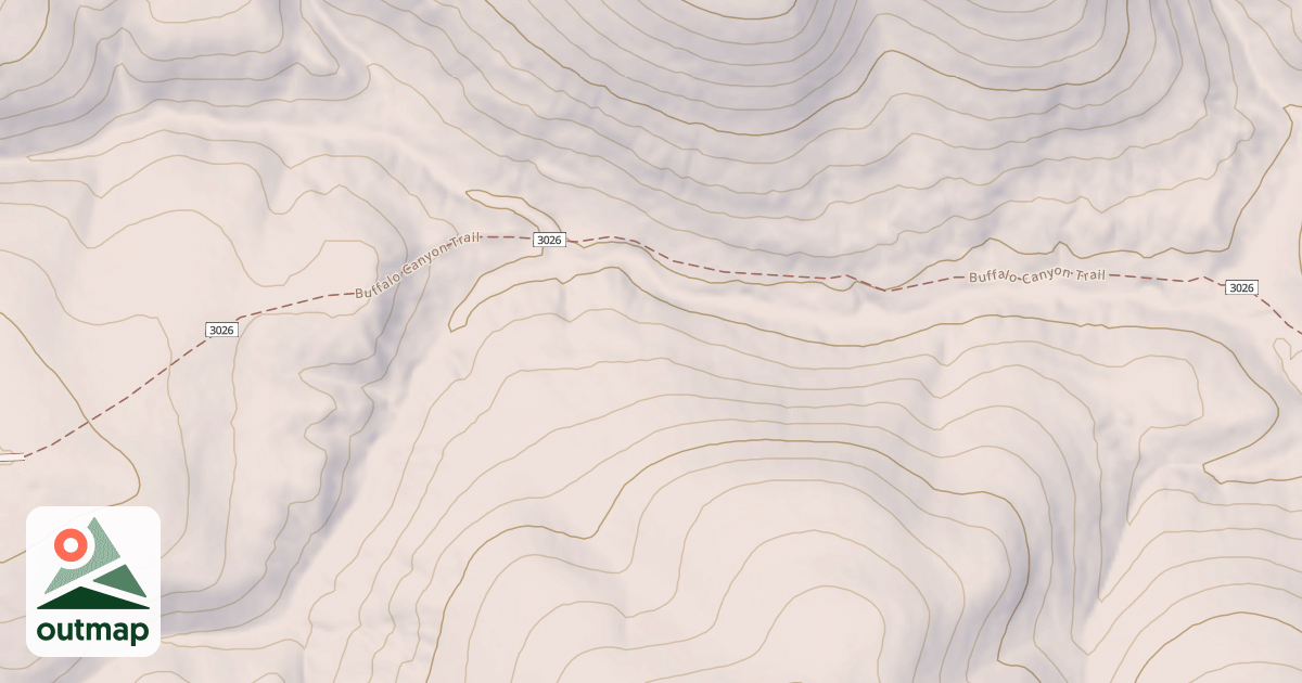 Map of Buffalo Canyon