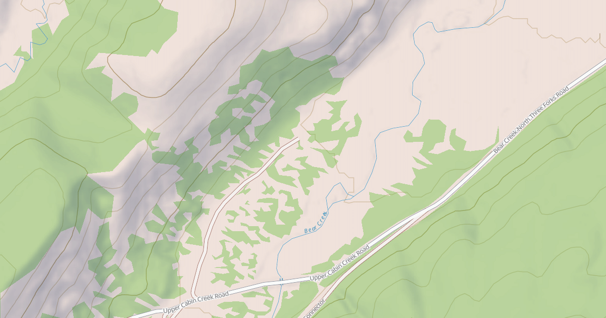 Map preview of DISPERSED CAMPING SPUR