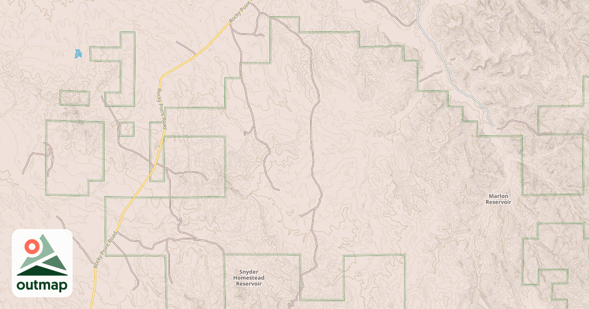 Map of SQUAW BUTTE