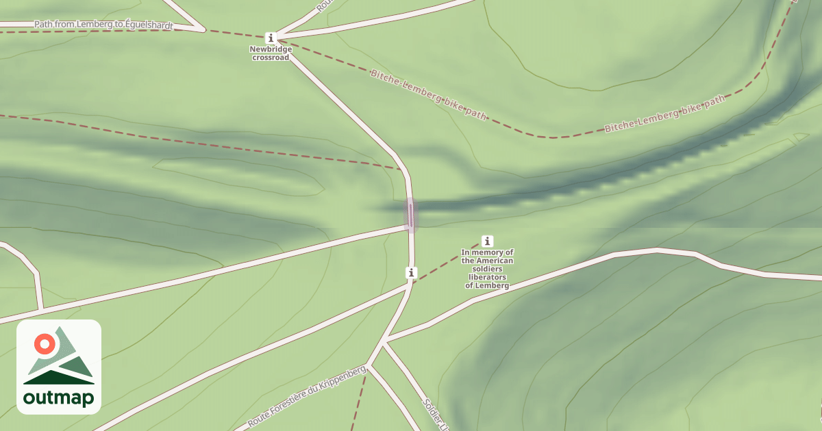 Map of Newbridge