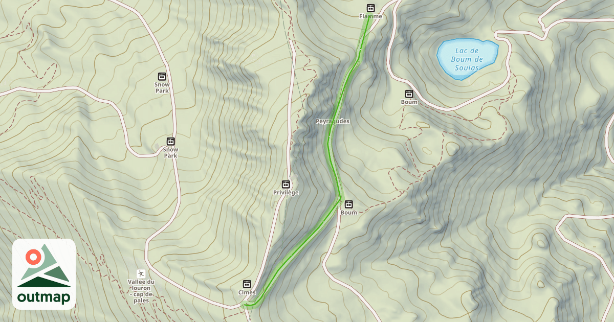 Map of Crêtes du Boum