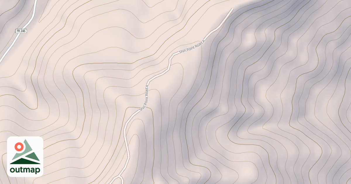 Map of BURRO CREEK