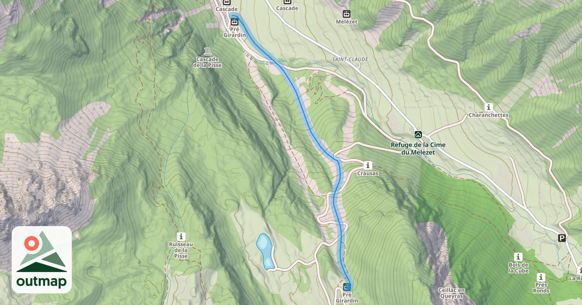 Map of Pré Girardin