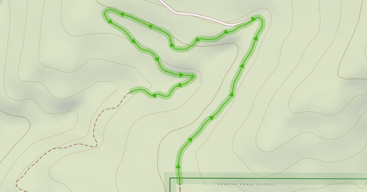 Map preview of Hawkins Reserve Loop