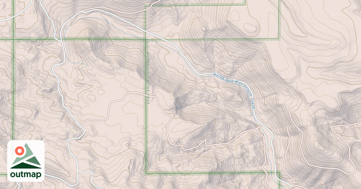 Map of NORTH FORK MANASTASH