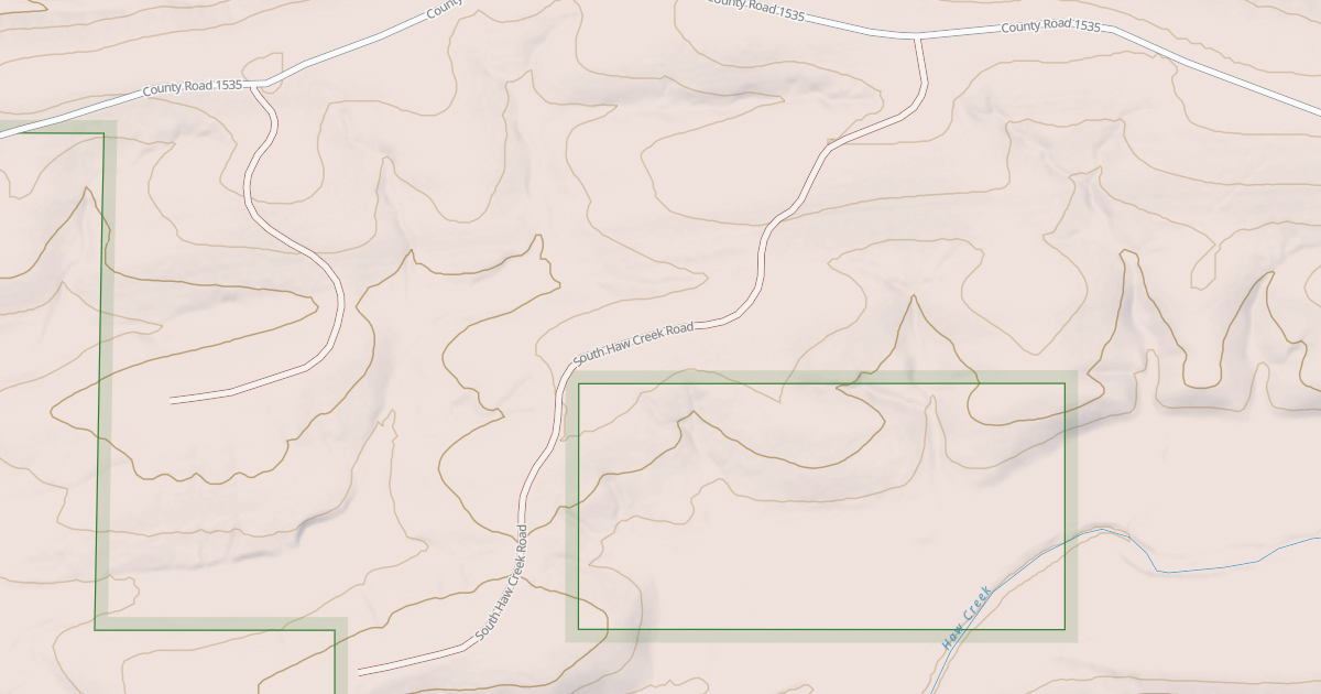 Map preview of SOUTH HAW CREEK