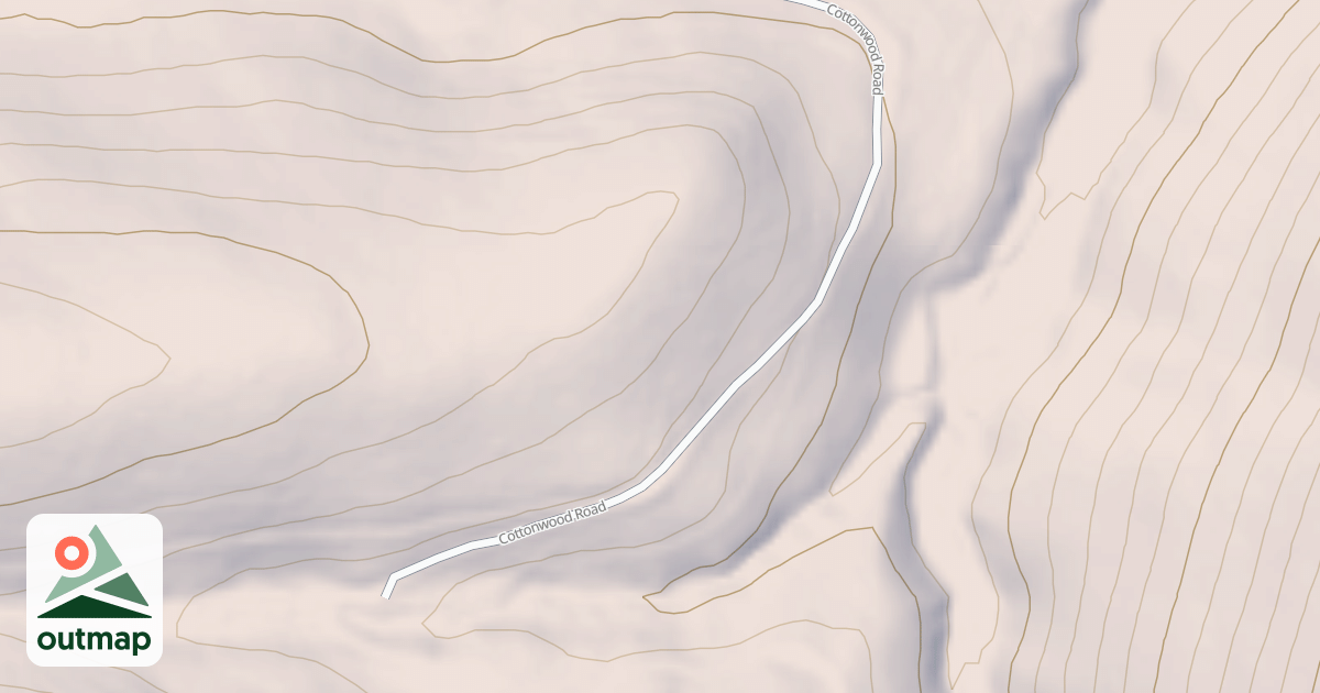 Map of COTTONWOOD GULCH SPUR B1