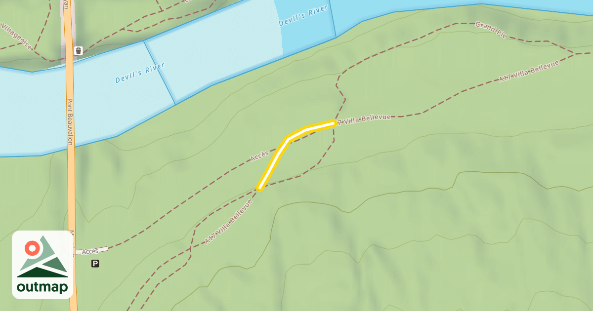 Map of A17 Villa Bellevue