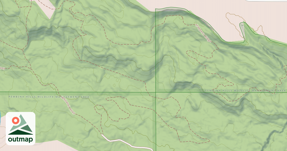 Map of Fisher'S Descent Trail