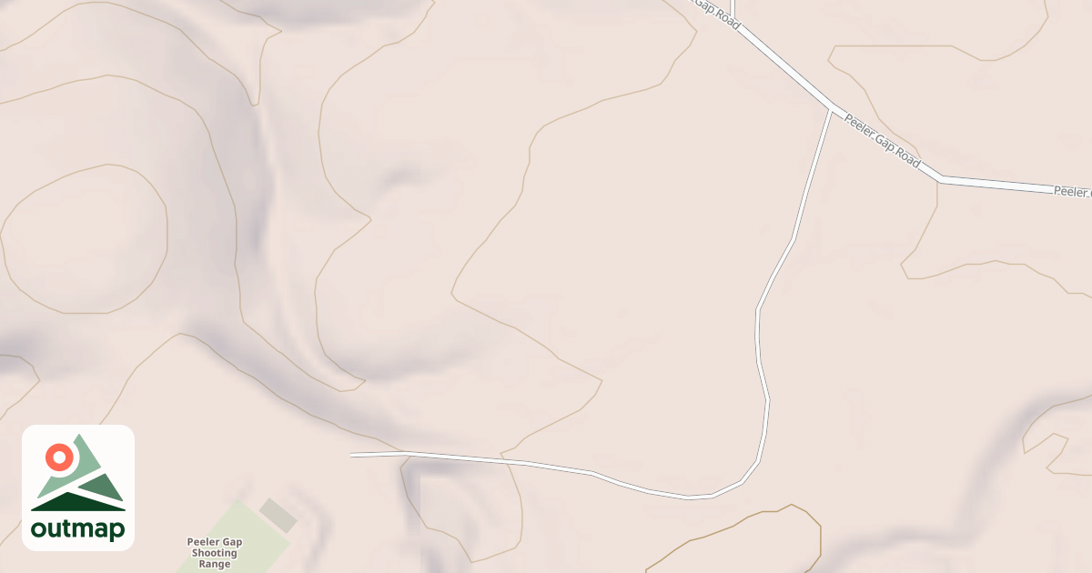 Map of PEELER GAP RANGE