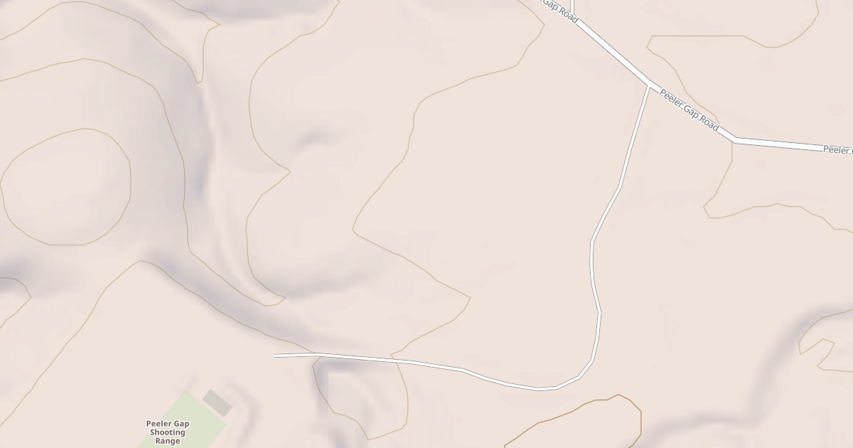 Map preview of PEELER GAP RANGE