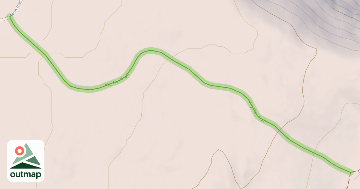 Map of Pig Flat Trail
