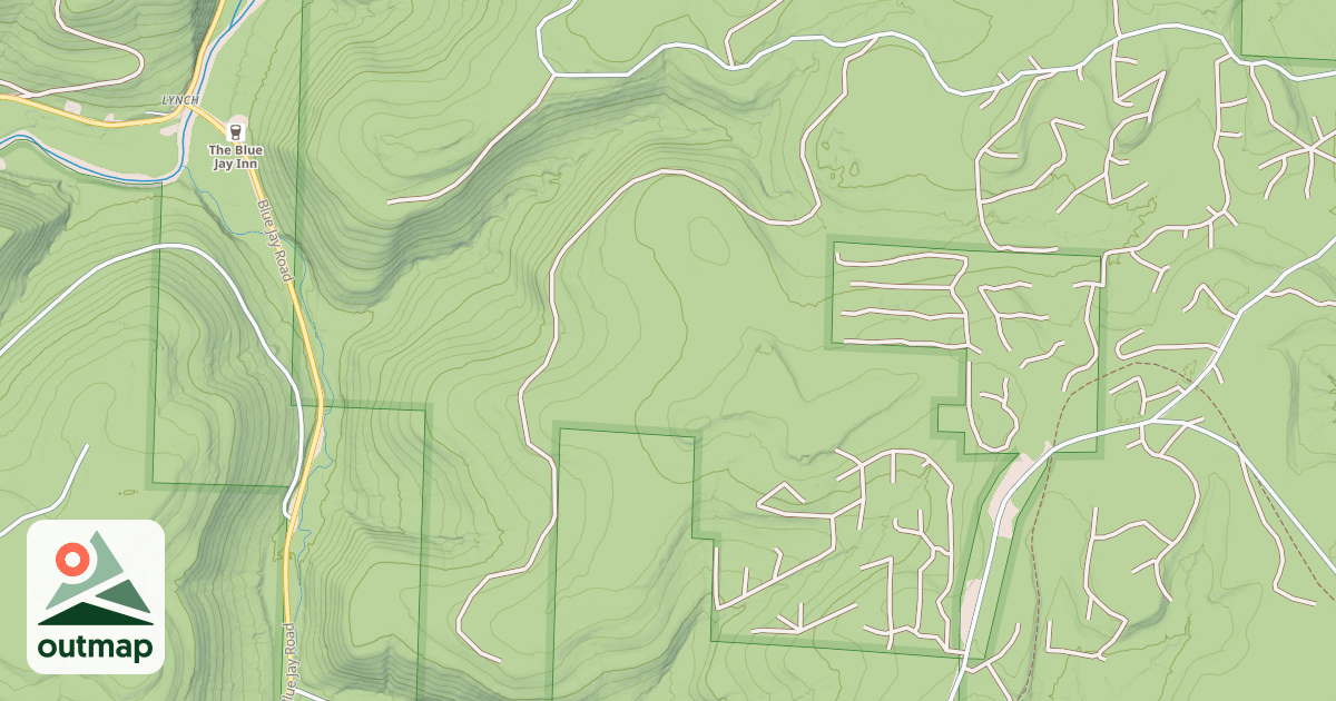 Map of BALD HILL RUN