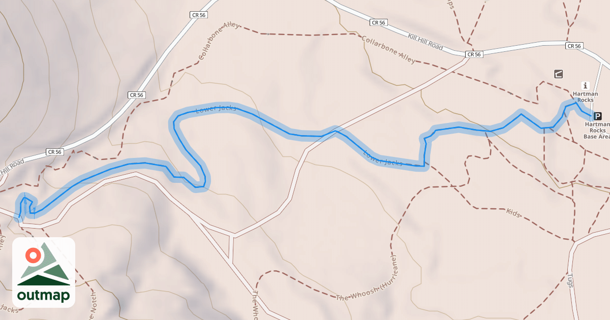 Map of Lower Jacks