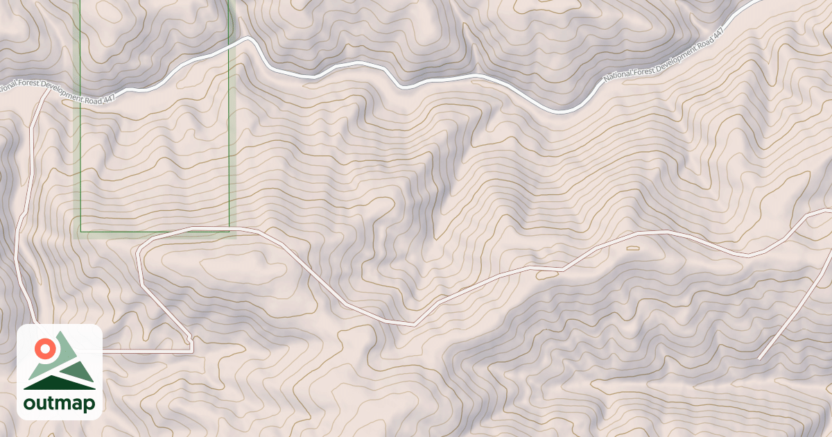 Map of EAST FORK EMERALD CREEK