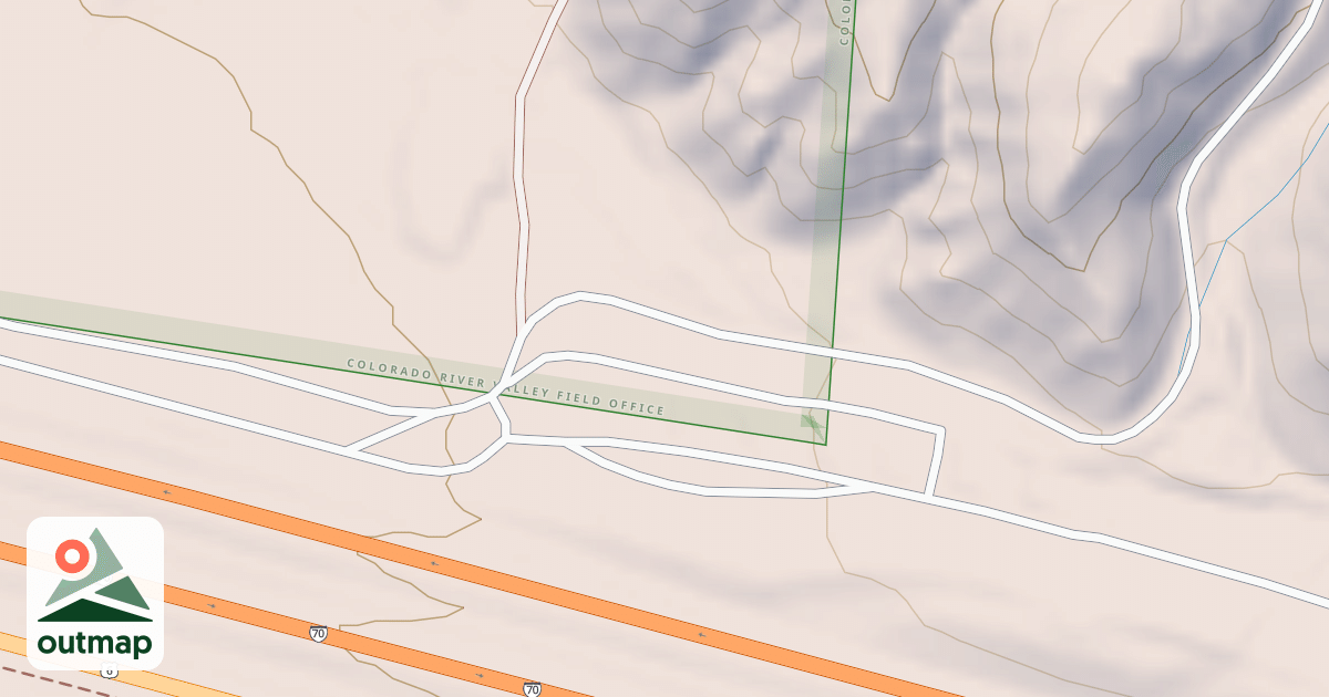 Map of BLM National GTLF Public Motorized Roads 7077e60a-e159-4513-9ac7-3fa0c8dfed54