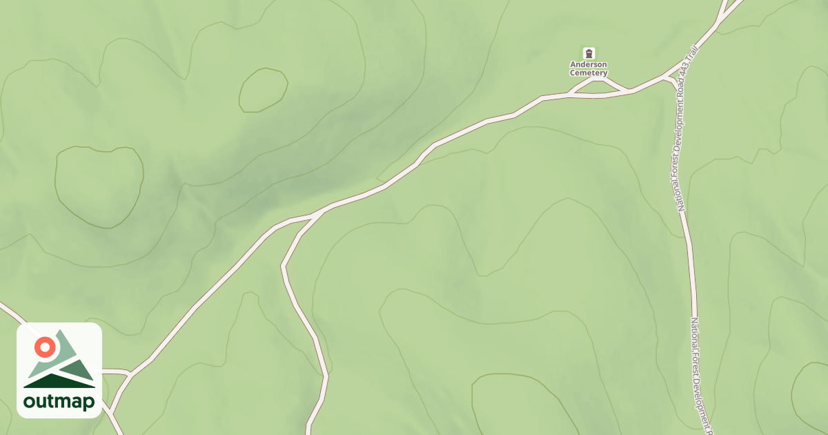 Map of ANDERSON CEMETARY ROAD