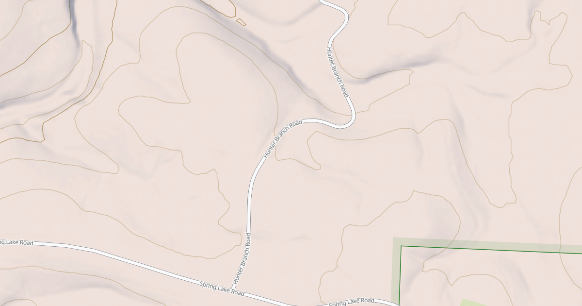 Map preview of HUNTER BRANCH