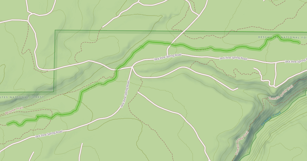 Map preview of Mrazek Trail