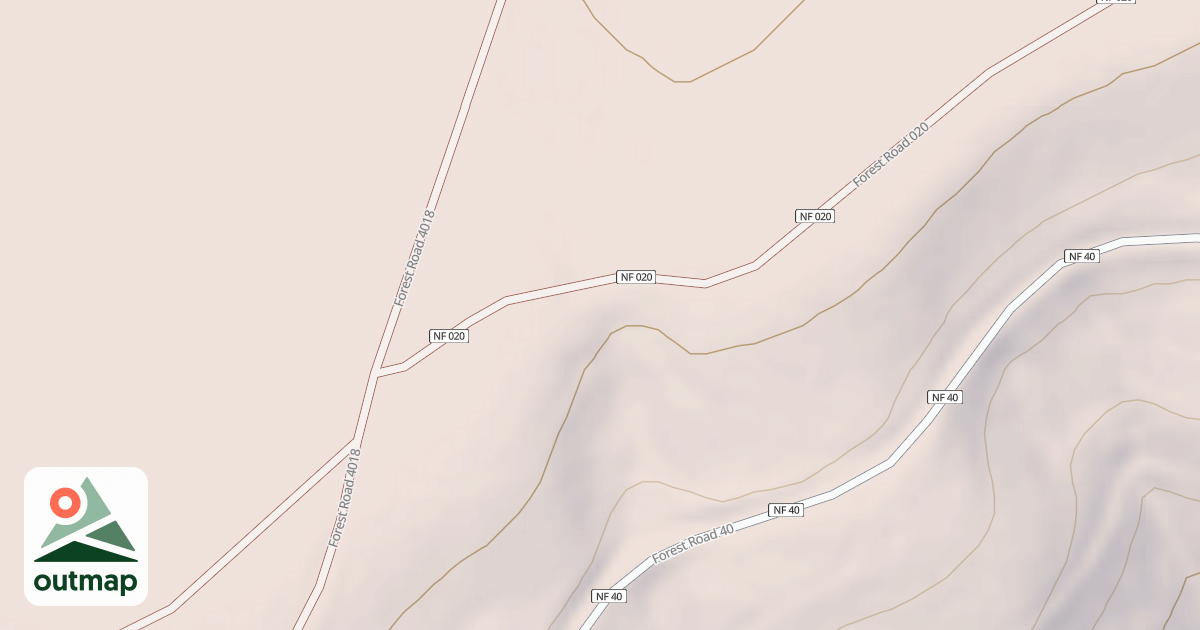 Map of USFS Motor Vehicle Use Map Roads {BDF2289A-578D-4138-B330-60B3D0E02FF6}