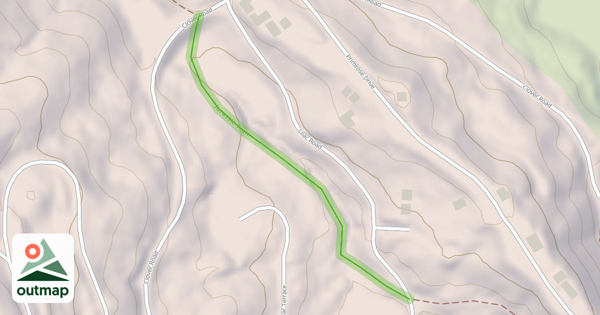 Map of Jurassic Trail