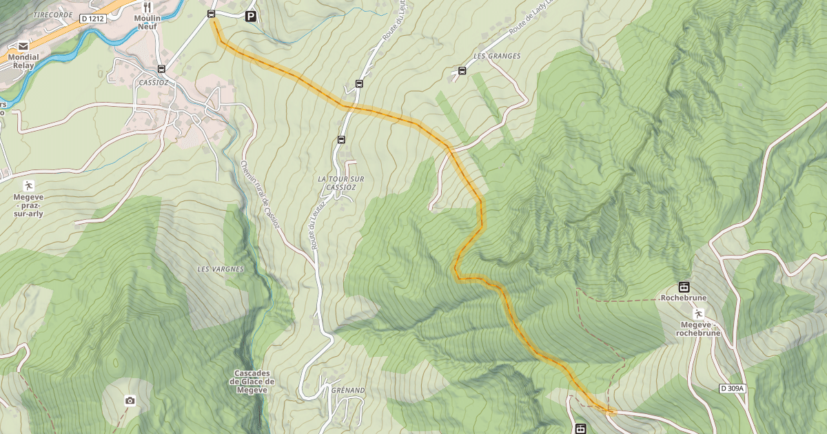Map preview of Piste Emile Allais