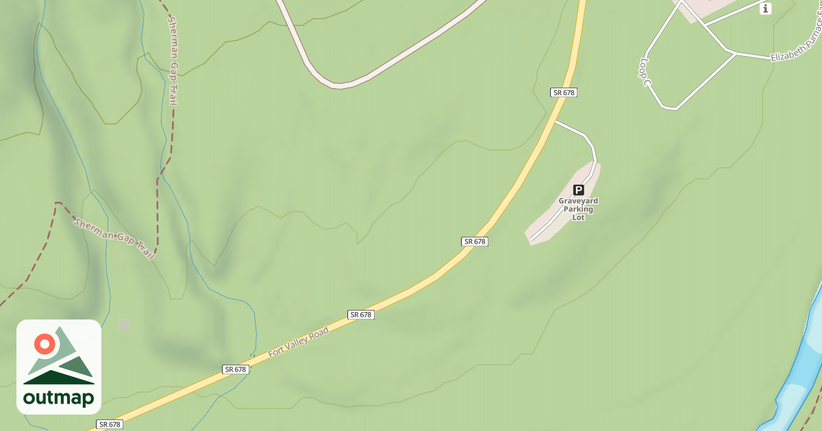 Map of PICKET SPRING - PARKING LOT