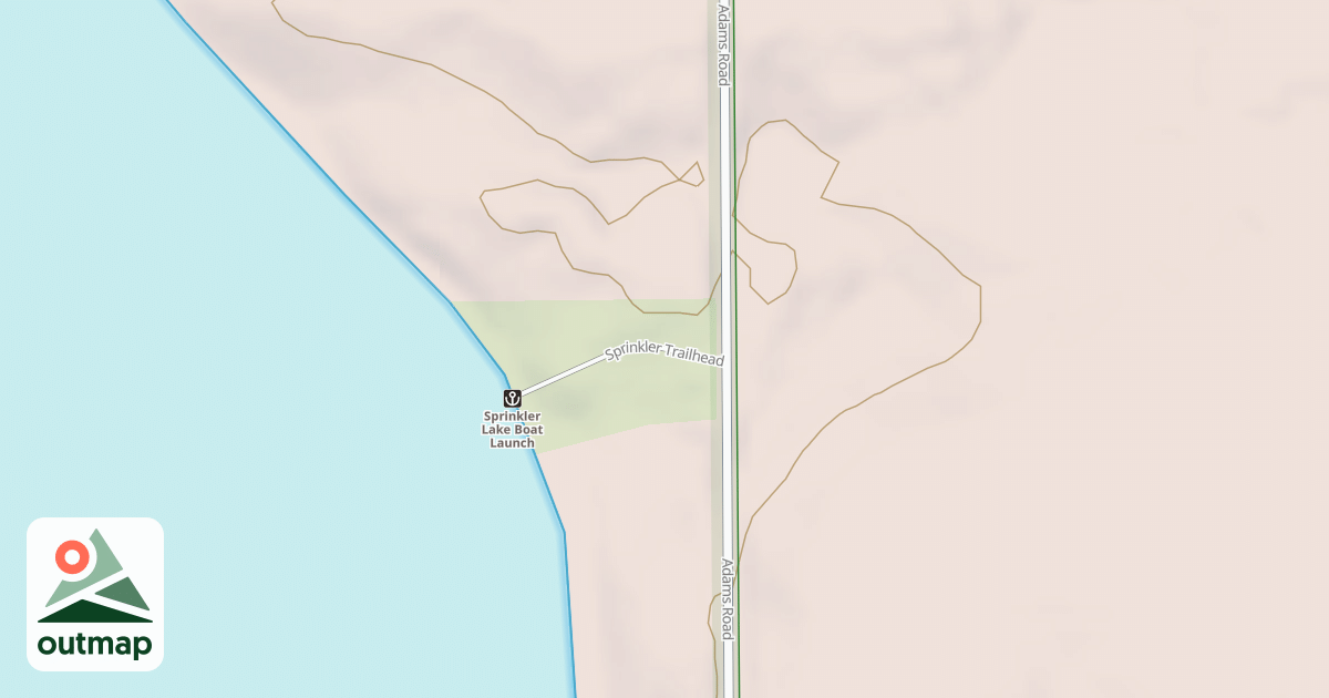 Map of SPRINKLER TRAILHEAD