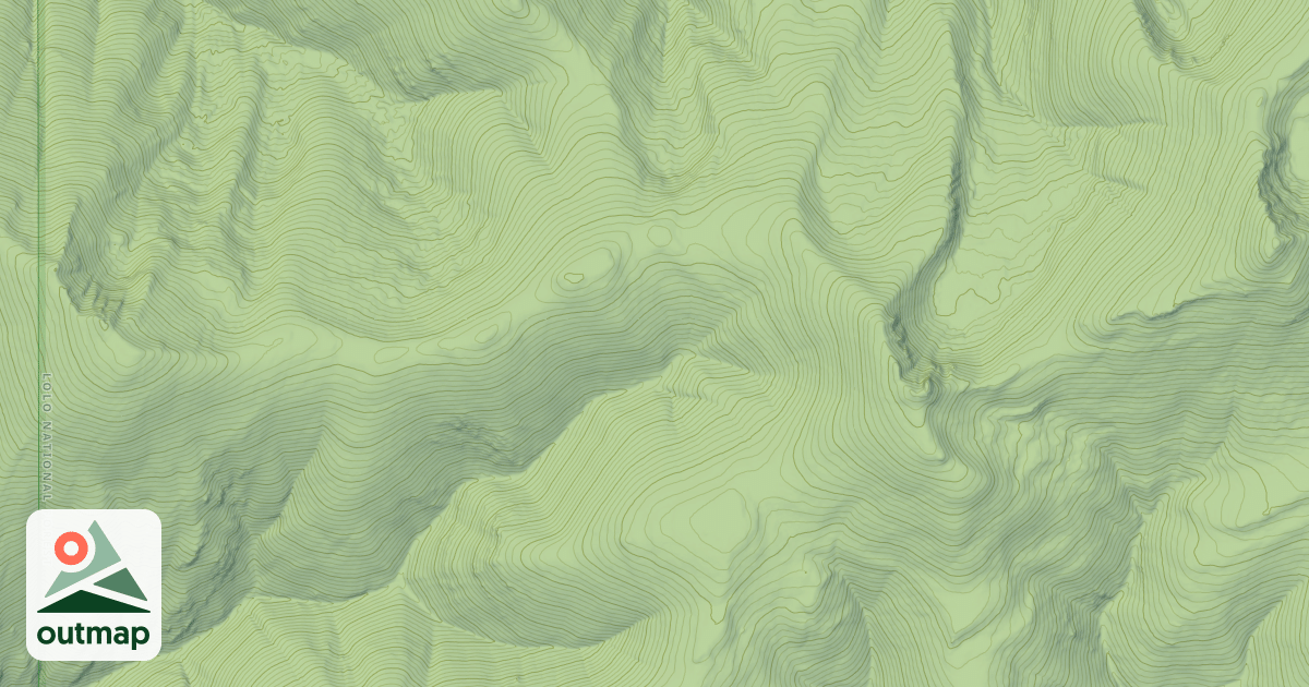 Map of COOK MOUNTAIN