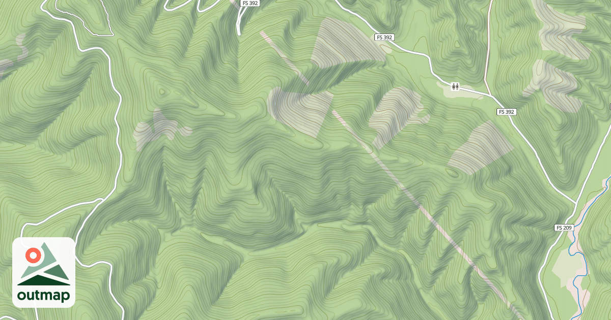 Map of USFS Motor Vehicle Use Map Trails 10321