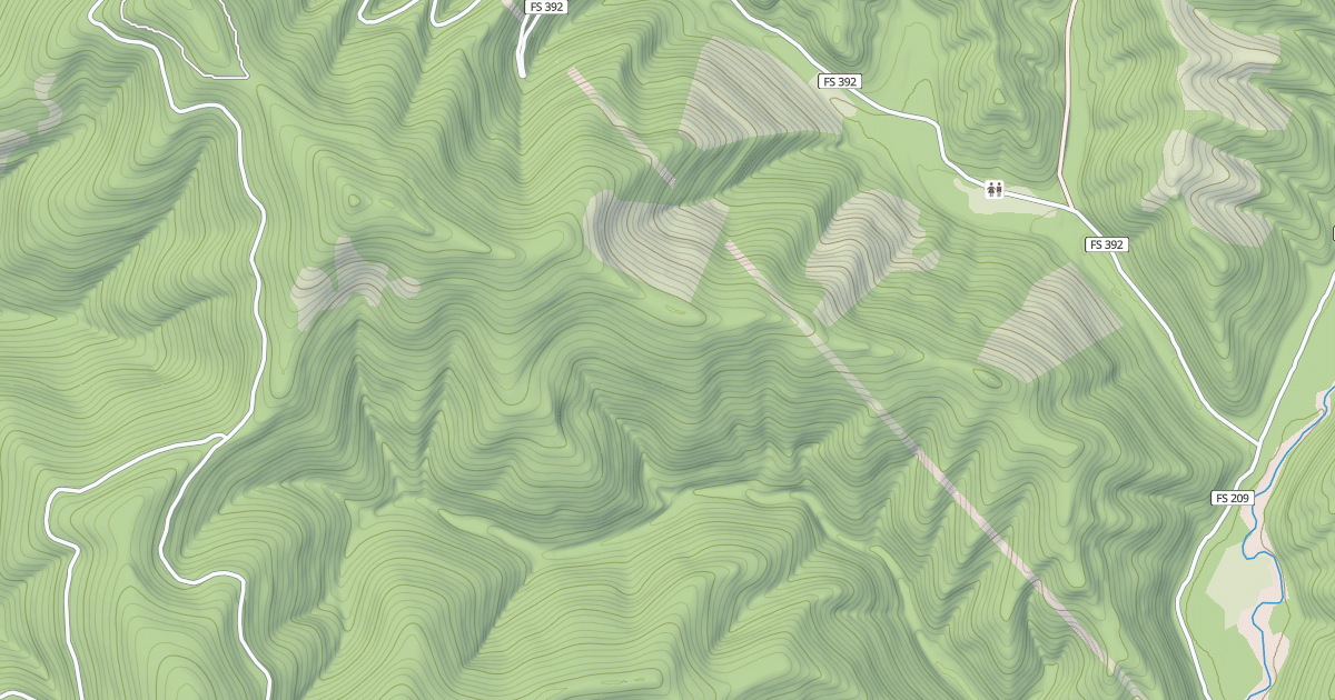 Map preview of USFS Motor Vehicle Use Map Trails 10321
