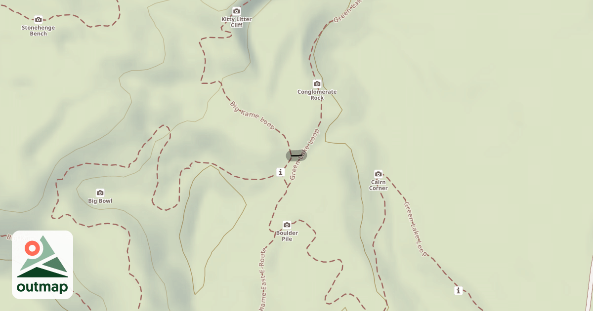 Map of Green Lake-Big Kame Connector