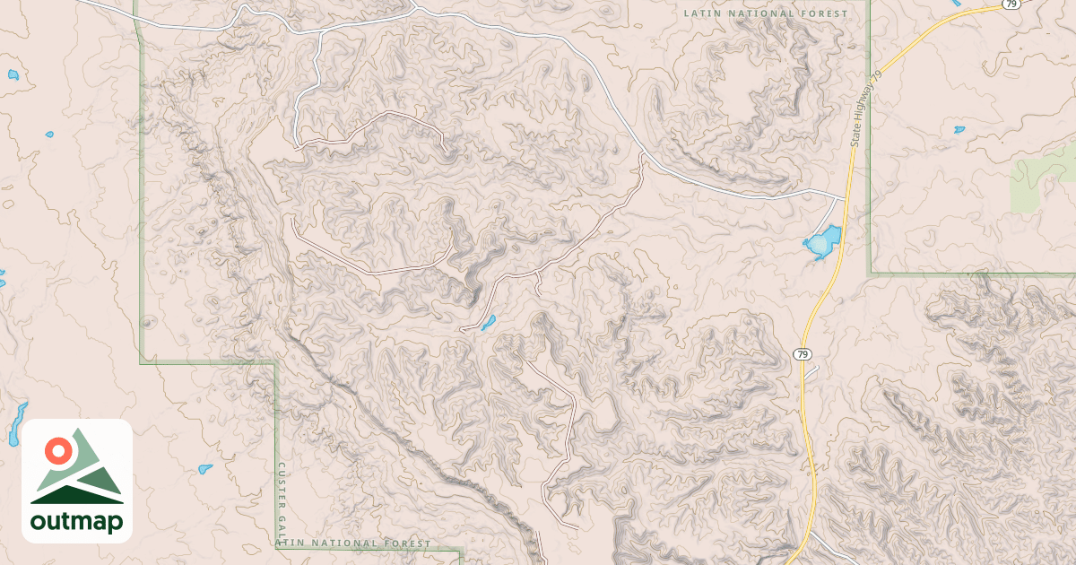 Map of DEER DRAW
