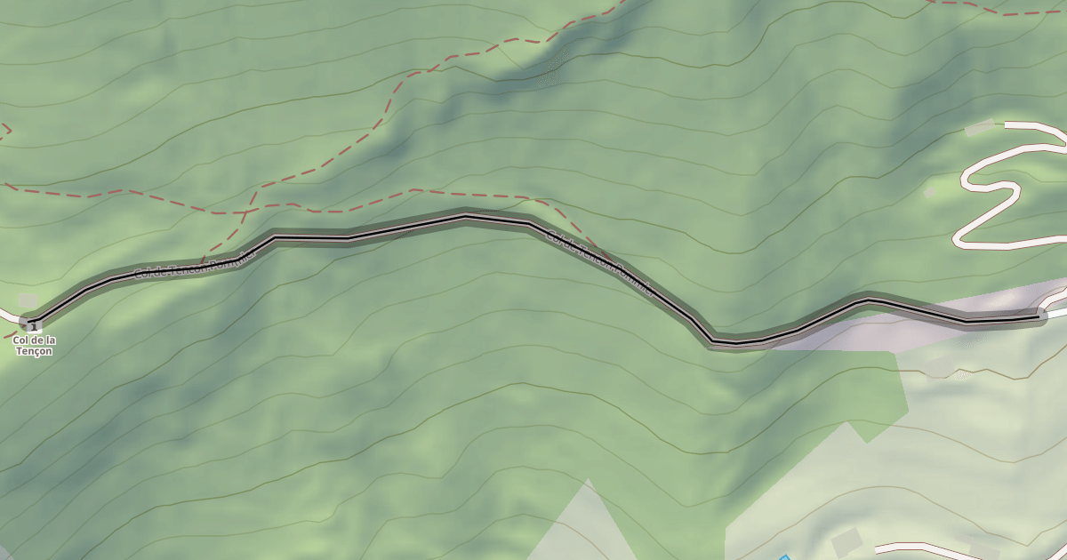 Map preview of Col de Tencon Pommier