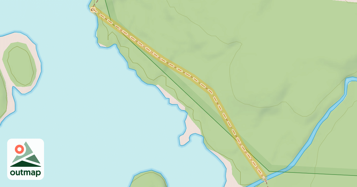Map of Catamount Trail Section 4