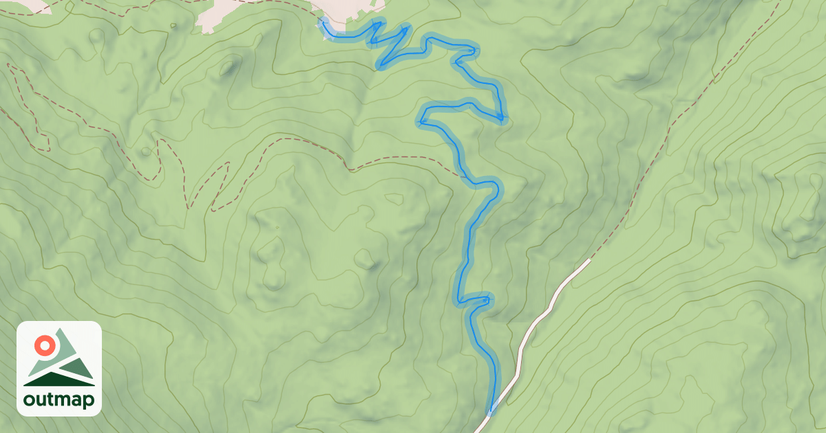 Map of Moose Meadow Trail