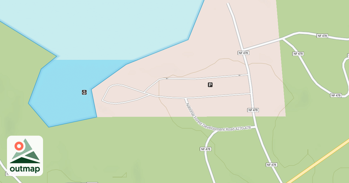 Map of CRANE PRAIRIE C.G