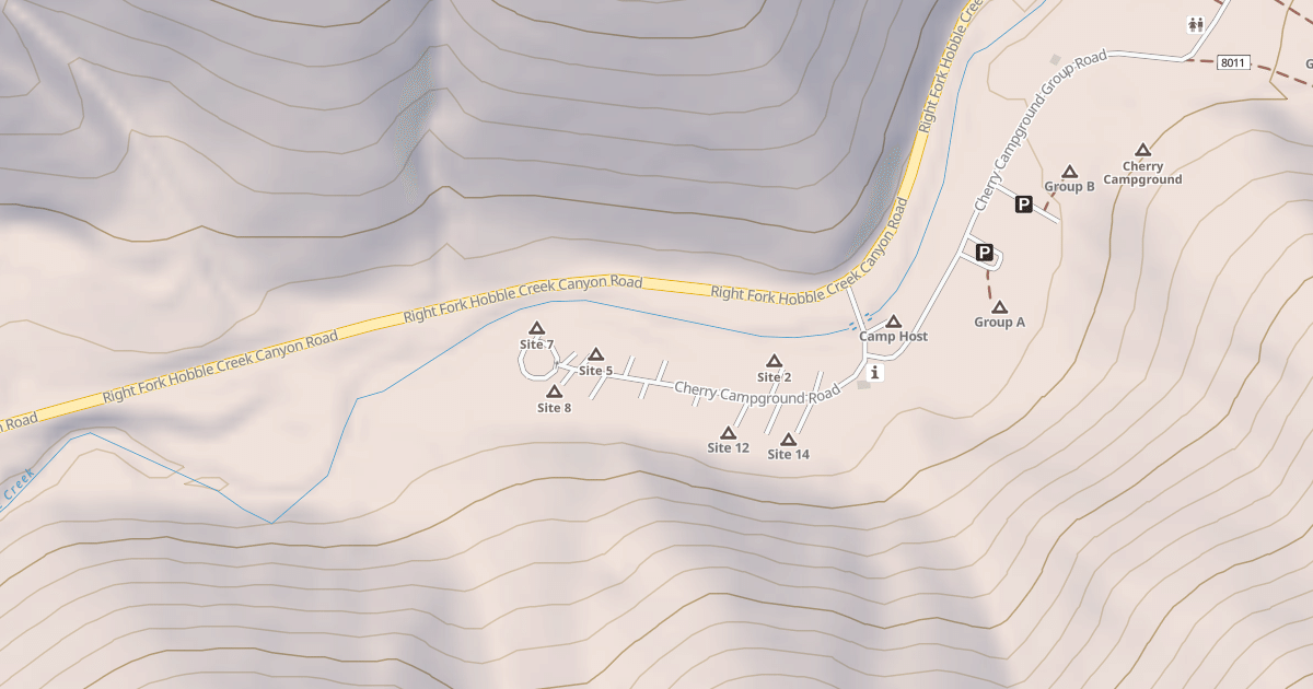 Map preview of CHERRY CAMPGROUND