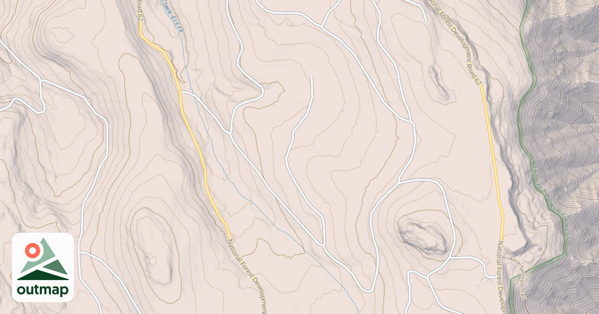 Map of USFS National Forest System Roads {7C5C53DE-BC78-4F71-A223-82FC7D929A8B}