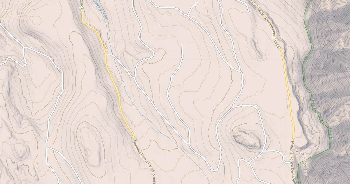 Map preview of USFS National Forest System Roads {7C5C53DE-BC78-4F71-A223-82FC7D929A8B}