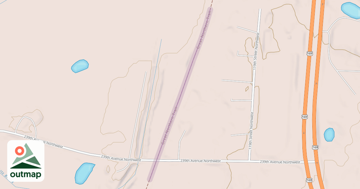 Map of Great Northern Trail